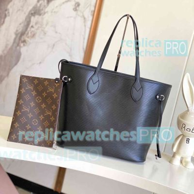 Copy L---V Black Neverfull MM Tote Bag Medium Size M11930 